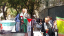 تجمع اساتید دانشکده شریعتی در مقابل سازمان ملل به منظور حمایت از مردم مظلوم فلسطین