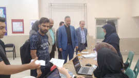 بازدید مدیرکل حراست دانشگاه ملی مهارت از فرآیند پذیرش و ورود داوطلبان